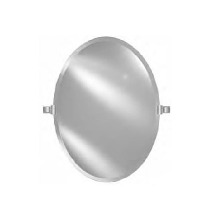 Afina RM-332-CR-C Radiance 32" H X 24" W Bevel Mirror With Tilting Brackets - Contemporary in Polished Chrome
