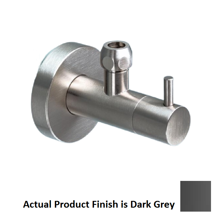 Vola S10-09 3/8" X 1/2" Water Supply Valve For Deck-Mounted Basin Sets and Toilets in Dark Grey