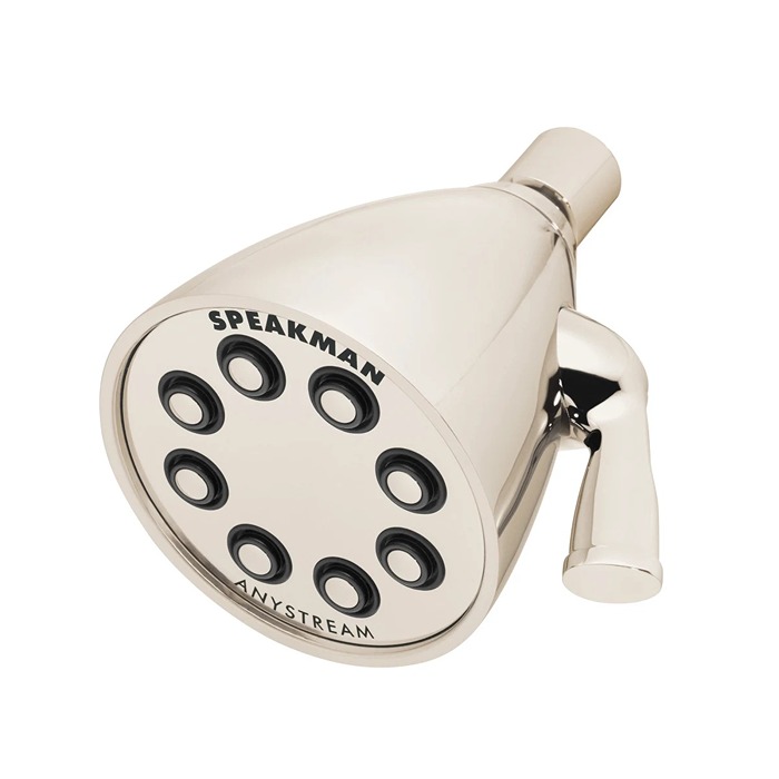 Speakman S-2251-PN-E175 Icon 8 Jet Brass Shower Head E175, 1.75 GPM in Polished Nickel