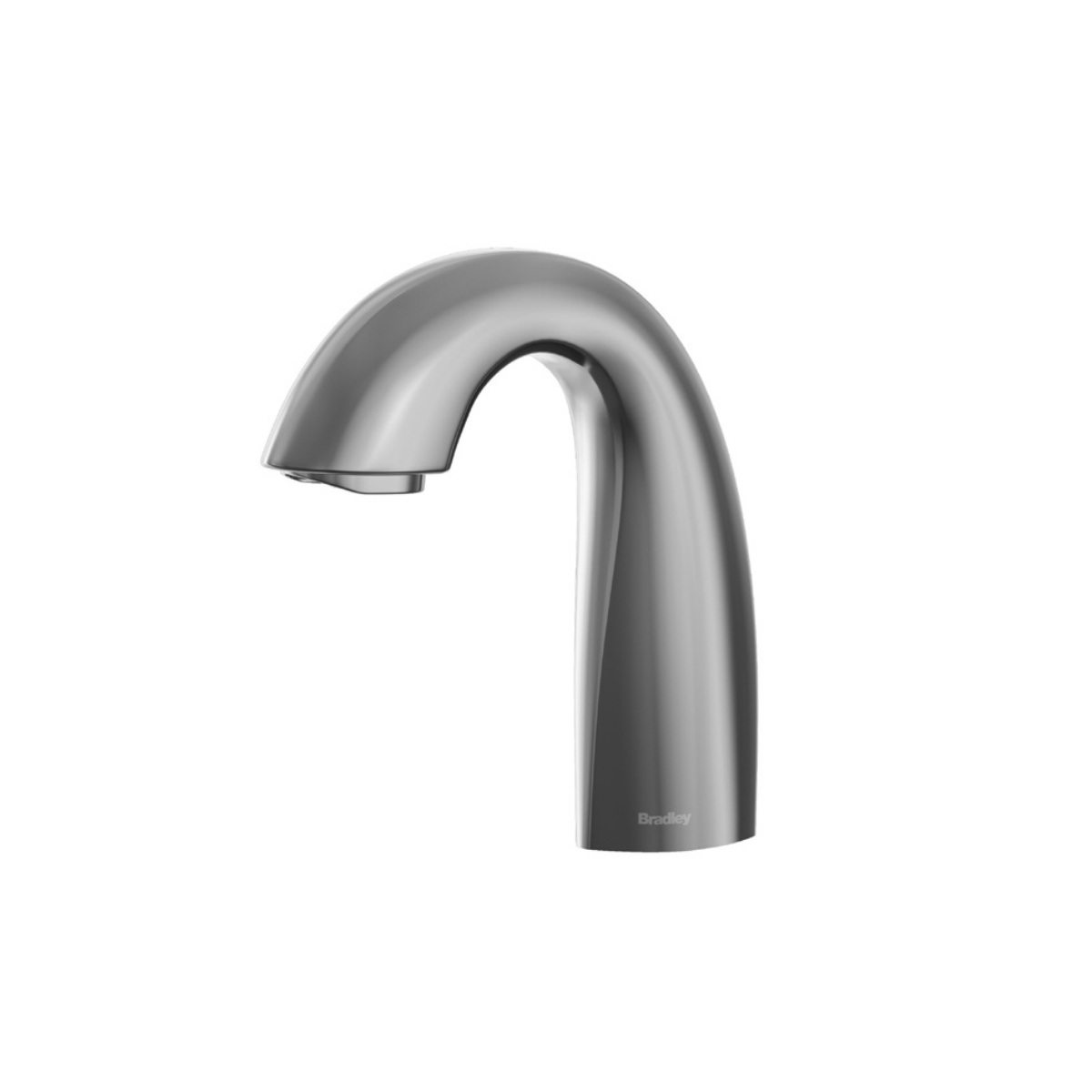 Bradley S53-3100 Deck Mount Dual Sensor Thermostatic Mixing Lavatory Faucet in Brushed Stainless with A/C Adapter