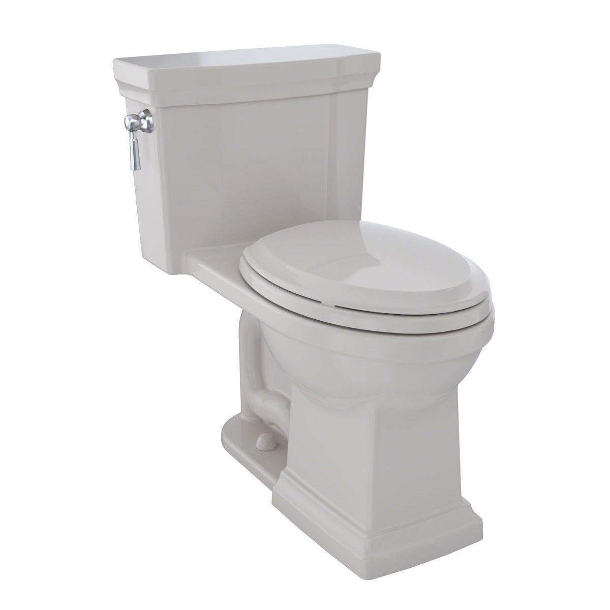 Toto MS814224CEFG#12 Promenade® II One-Piece Elongated 1.28 GPF Universal Height Toilet with CEFIONTECT in Sedona Beige