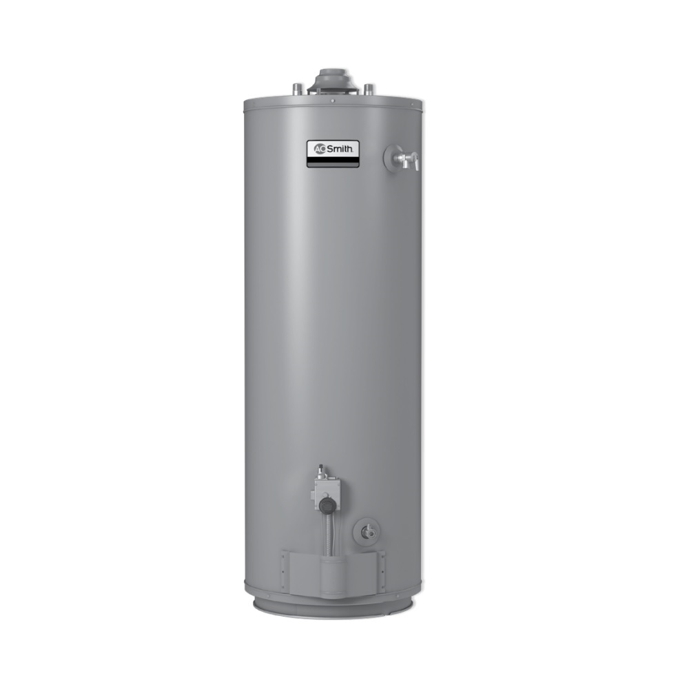AO Smith BT-60 Conservationist 55 Gallon, 54 Input MBtu Commercial Natural Gas Water Heater - 3 Year Warranty