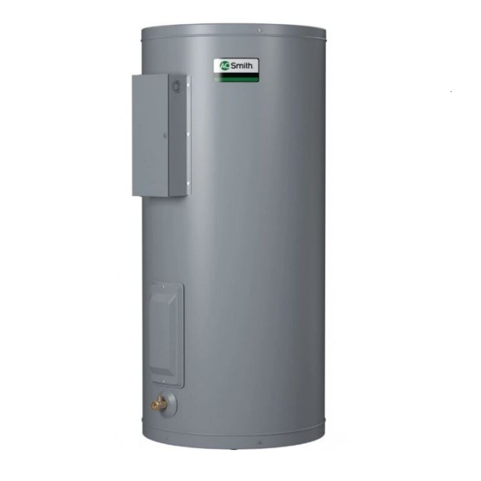 AO Smith DEN-66-12KW-240V/208V Dura-Power 66 Gallon Commercial Electric Water Heater - 3 Year Warranty. Unit is set to 240V but can be field converted to 208V.