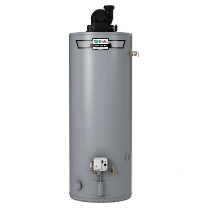 AO Smith 100310836 GPVX-75-L Proline 75 Gallon Residential Natural Gas Water Heater - Power Vent - 6 Year Warranty