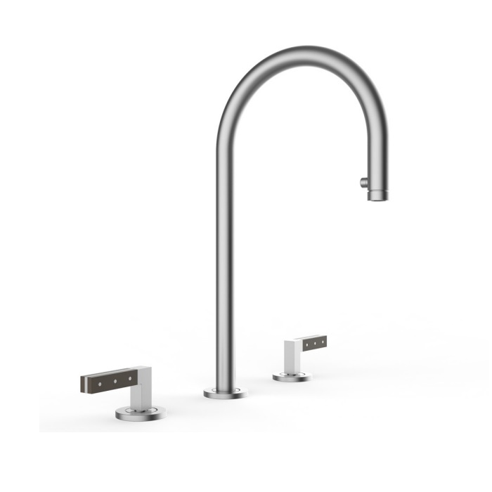Davinci SRG731H151SN SRG Three Hole Mixer, 2 Mode Spray Pull Down Spray Kitchen Faucet in Satin Nickel