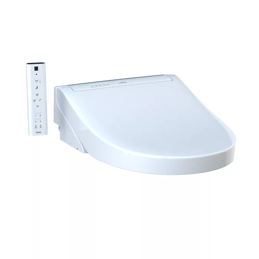 Toto SW3083#01 Round Washlet® C5 Electronic Bidet Toilet Seat with Premist and EWATER+ Wand Cleaning in Cotton White