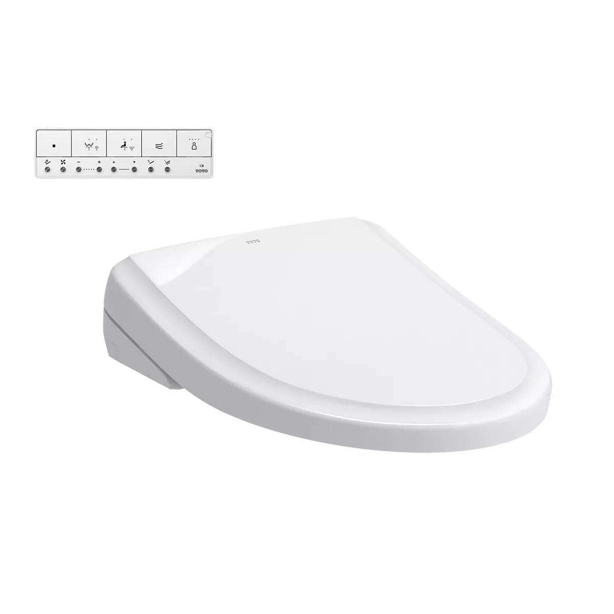 Toto SW4734AT40#01 Elongated Classic Washlet® S7A Electronic Bidet Toilet Seat with Auto Open/Close Lid and EWATER+ Wand Cleaning in Cotton White
