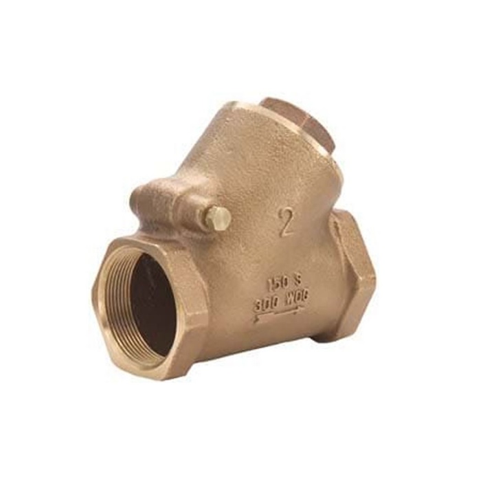 Legend 105-308NL T-453NL Bronze Y-Pattern 2" Check Valve, FNPT, Lead-Free
