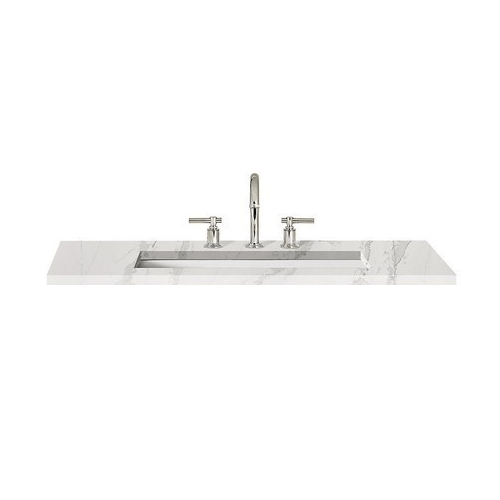 Robern TA36UCO100-8CS2 36" Vanity Top with Rectangle Sink in Eternal Calacatta Gold
