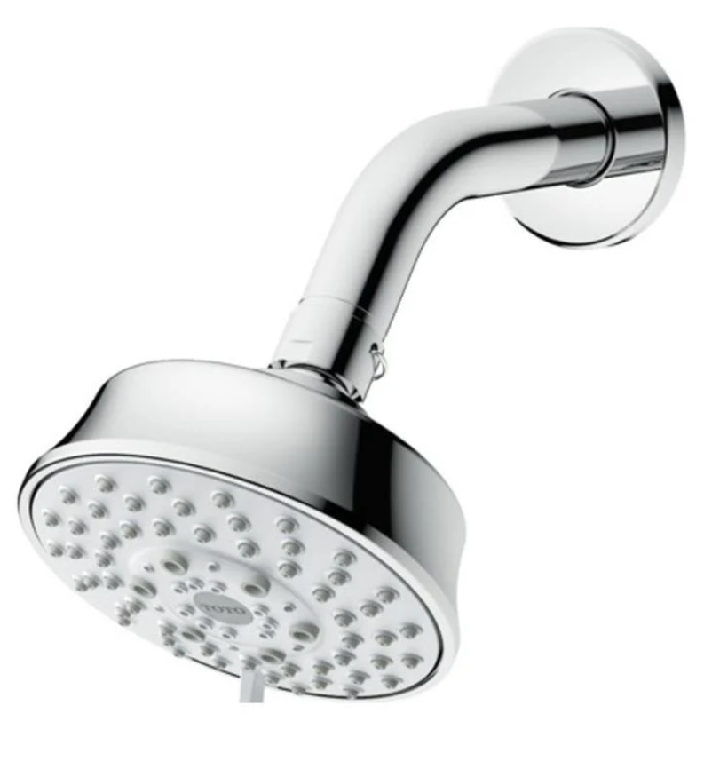 Toto TBW03001U4#CP L Series 1.75 GPM Multifunction 4" Classic Round Showerhead in Polished Chrome