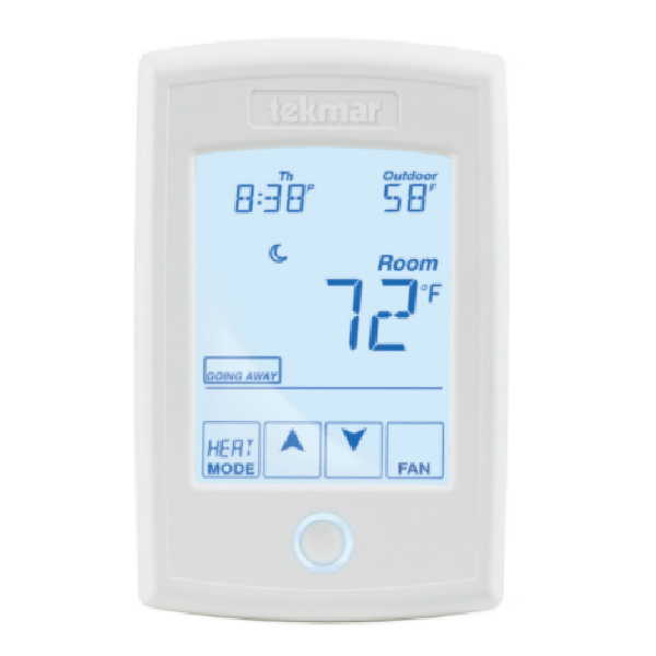 Tekmar 554 Programmable tekmarNet Thermostat, One Stage Heat