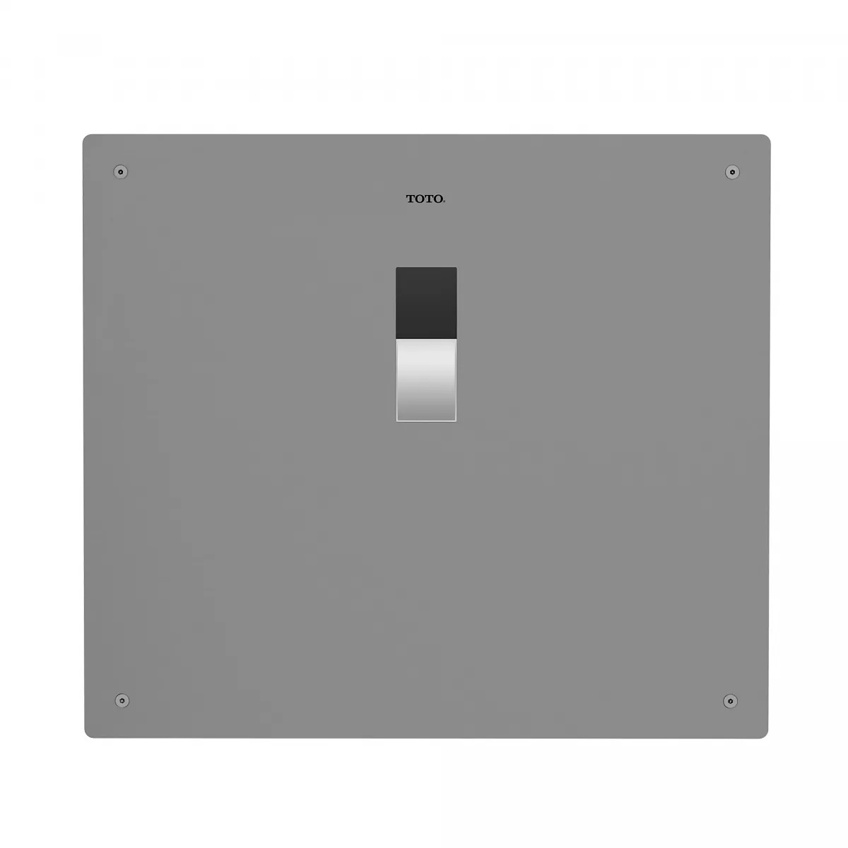 Toto TEU2LA12#SS EcoPower 0.5 GPF High-Efficiency Concealed 14" x 12" Urinal Flush Valve with Top Spud and 3/4" Vacuum Breaker Set in Stainless Steel