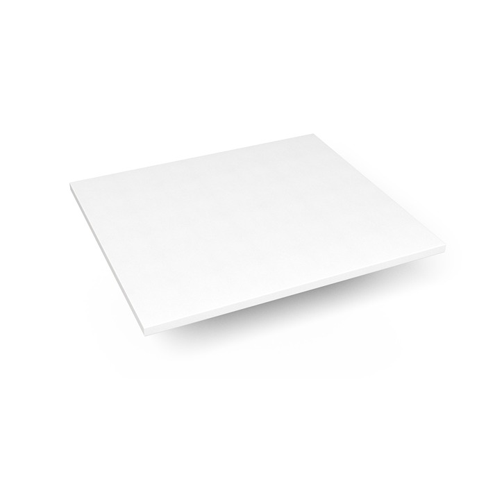 Robern TF25G92 Engineered Stone Vanity Top, 25" L X 22" W X 3/4" D, Dry Top, Quartz White
