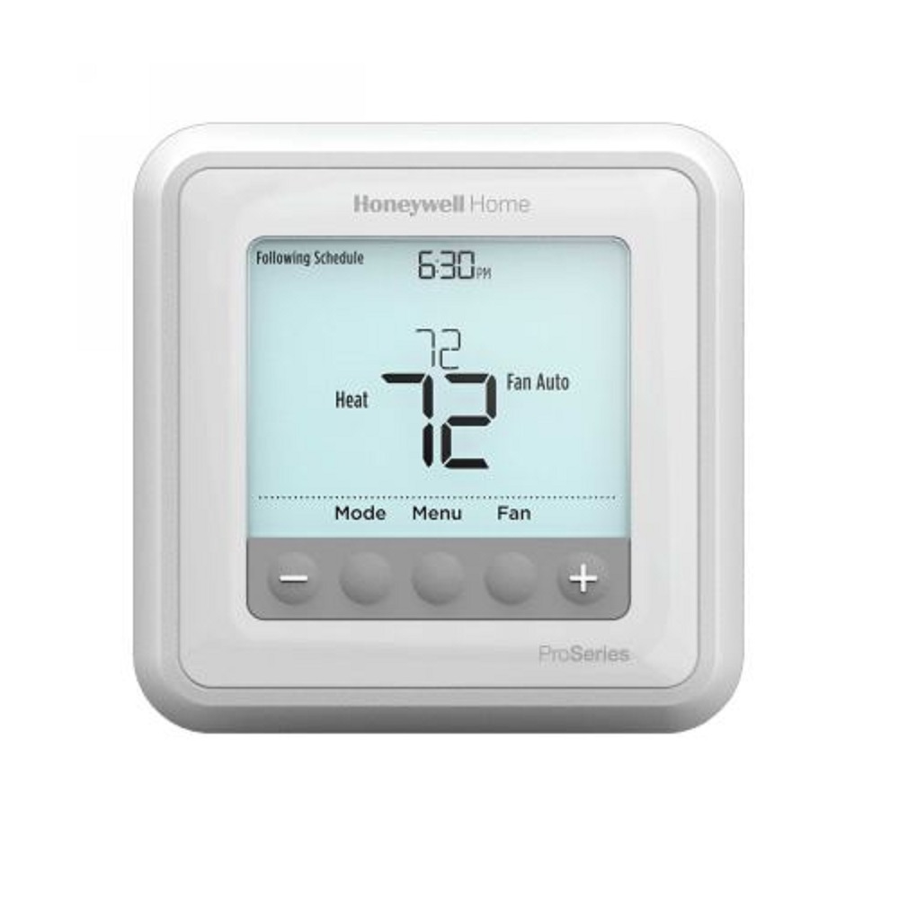 Honeywell TH6220U2000/U T6 Pro Programmable Thermostat with Stages up to 2 Heat/1 Cool Heat Pumps or 2 Heat/2 Cool Conventional Systems in White