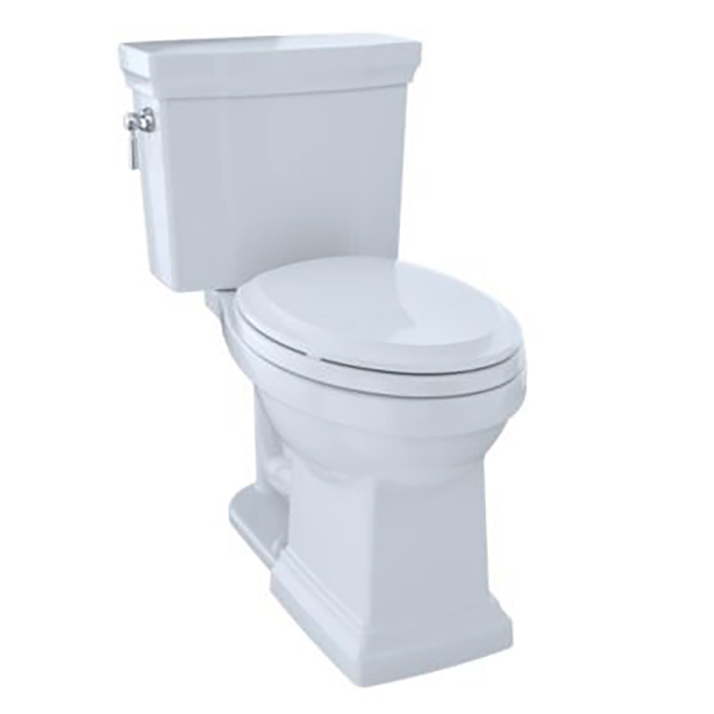 Toto CST404CUFG#01 Promenade II 1G Two-Piece Elongated 1.0 GPF Universal Height Toilet with CEFIONTECT in Cotton White