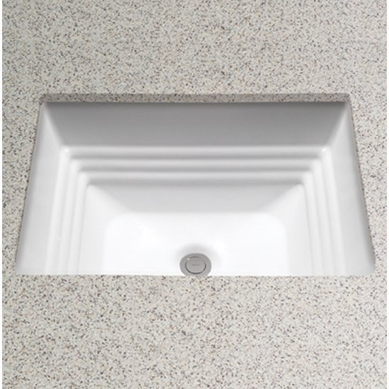 Toto LT533#01 Promenade Rectangular Undermount Bathroom Sink in Cotton White