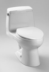 Toto MS853113S#01 UltraMax® One-Piece Round Bowl 1.6 GPF Toilet in Cotton White