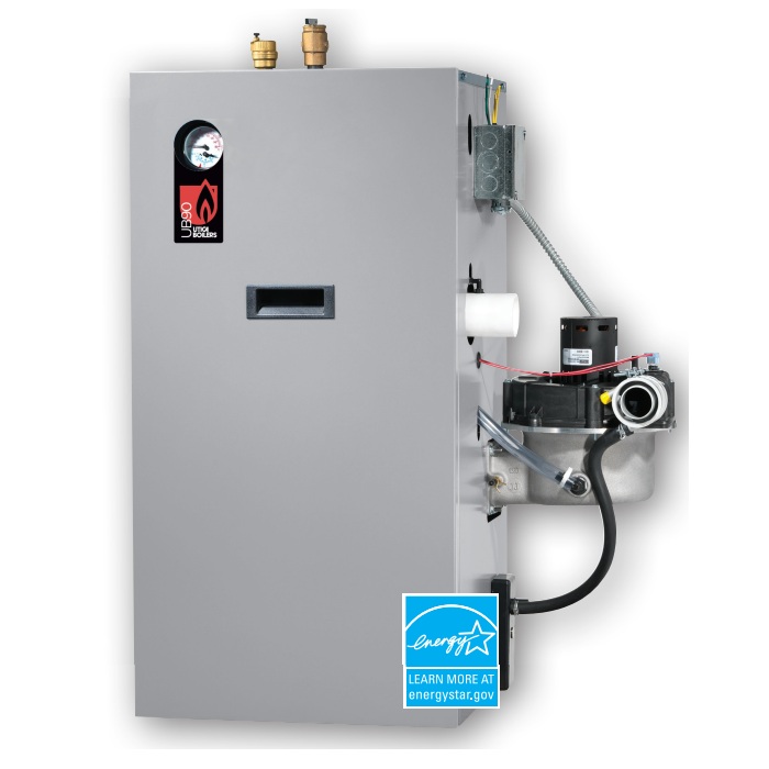 Utica U90115003110210 UB90 150 Input MBtu - 90% AFUE  Floor Standing Condensing Natural Gas Water Boiler - Direct Vent