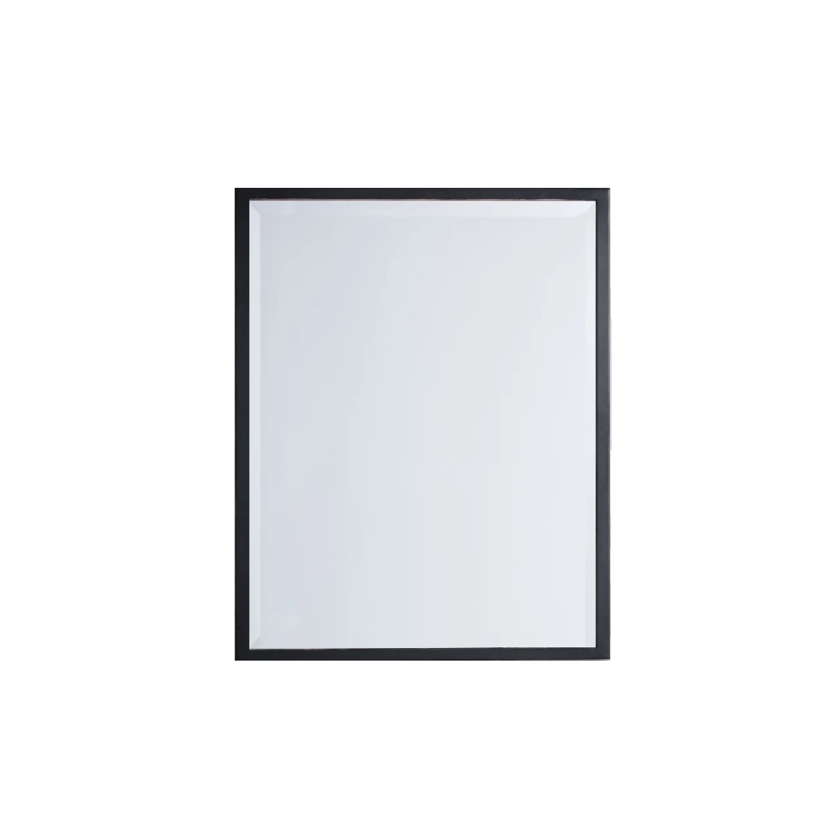 Afina US-1-2436-BK Urban Steel 36" H X 24" W Rectangular Wall Mounted Stainless Steel Framed Mirror in Matte Black