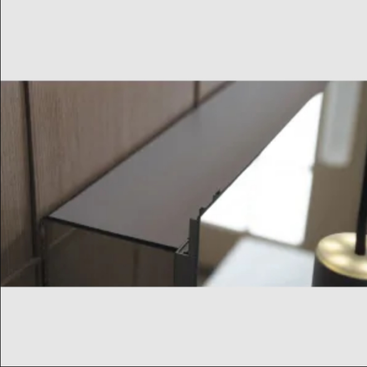 Robern UTK36D6ASR 36" Semi-Recessed Surface Mount Top and Bottom Kit