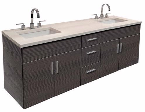 Empire WDS60-43BNP 60 Inch Contemporary Wall-Mount Vanity