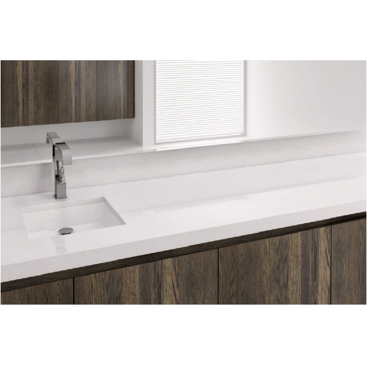 Wetstyle WETSPO0178 Undermount Sink 18" L X 15-1/2" W X 5-3/4" D Composite Material in Gloss White