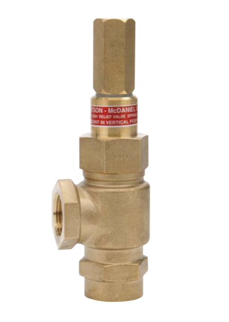 Watson-McDaniel R Series Bronze Pressure Relief Valve, Oil / Water, 25-100 PSI, 2" NPT Female