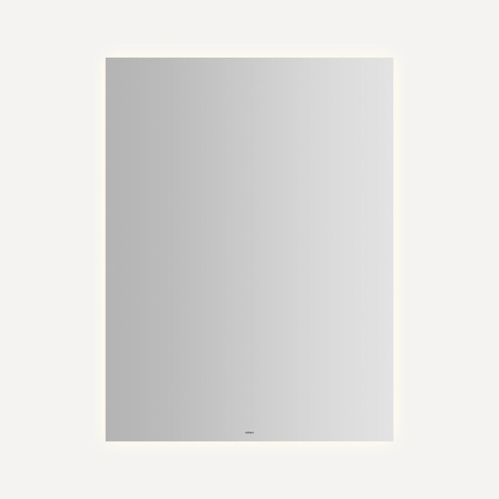 Robern YM3040RGFPD3 Vitality 30" W X 40" H X 1-3/4" D Rectangle Lighted Mirror with Glow Light Pattern, 3000K Kelvin Temperature (Warm Light), Dimmable and Defogger