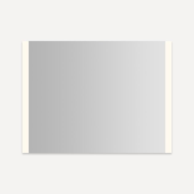 Robern YM4836RSFPD3P Vitality Lighted Mirror, 48" W X 36" H X 1-3/4" D, Rectangle, Edge Lit Light Pattern, 3000K Temperature (Warm Light), Dimmable, Defogger, Flippable