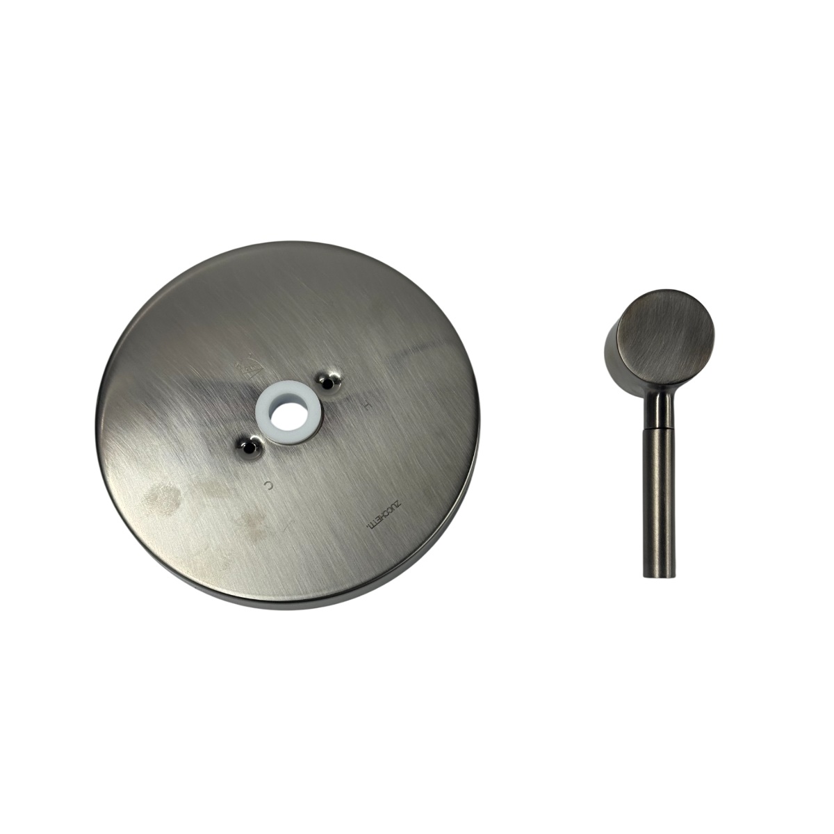 Zucchetti Z94641.1900C3 Wall Mounted Pressure Balance Shower Trim in Satin Nikel (Rough Sold Separately)
