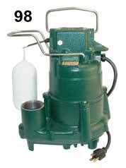 Zoeller 98-0001 M98 Flow-Mate Automatic Cast Iron Effluent Sump Pump